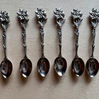 Set di sei cucchiani con stella alpina-collezione