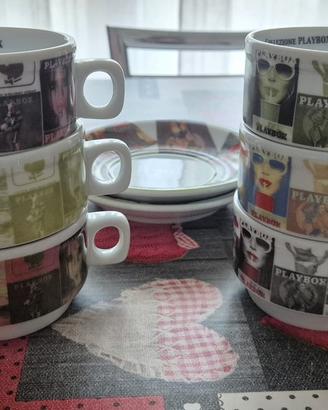 collezione  6 tazze  da colazione playboy