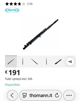 Flauto da viaggio in fibra
