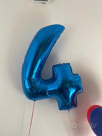 Decoro festa compleanno Palloncino numero 4