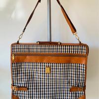 Borsone da viaggio in vera pelle Aquascutum