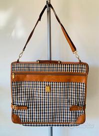 Borsone da viaggio in vera pelle Aquascutum