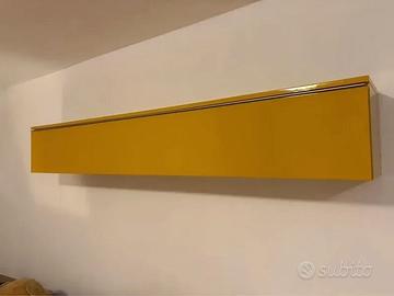 Pensile Sospeso Moderno Giallo Lucido con Anta a R