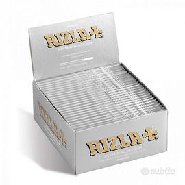Cartine rizla lunghe silver argento 50 pz box