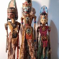 Tre marionette Wayang Golek - Indonesia