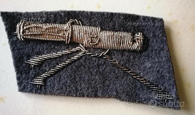 Mitraglieri Fiat, fregio ricamato 1918