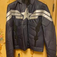 Giacca stile motociclistica Capitan America Marvel