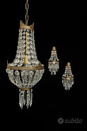 Lampadario mongolfiera piu 2 applique