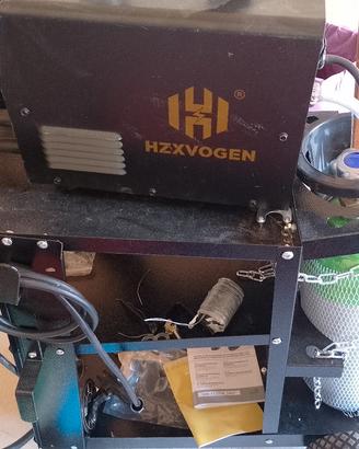 saldatrice HZXVOGEN + carrello+bombola Gas