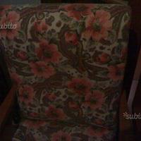 Poltrona Fiorata gambe/estendibile