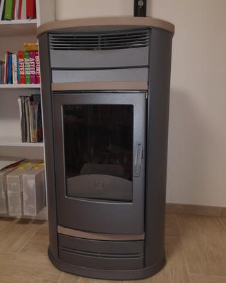 termostufa a pellet con pietra ollare da 14 kw