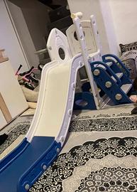 Struttura gioco bambini con scivolo e canestro 🛝🏀