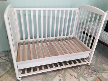 Letto Foppapedretti bambini con sbarra e cassetto