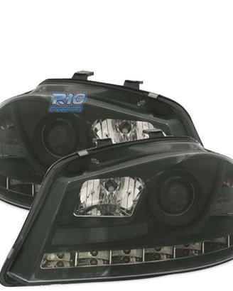 FARI SEAT IBIZA CORDOBA 6L 02-08 DRL NERI H1 H1