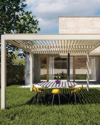 PERGOLA BIOCLIMATICA MT 4,00 X 4,00 MADE IN ITALY