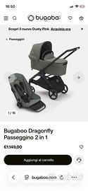 Trio Bugaboo Dragonfly con ovetto Nuna Pipa Urbn