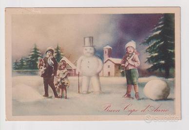 Cartolina Buon Capo D'anno Primi del 900