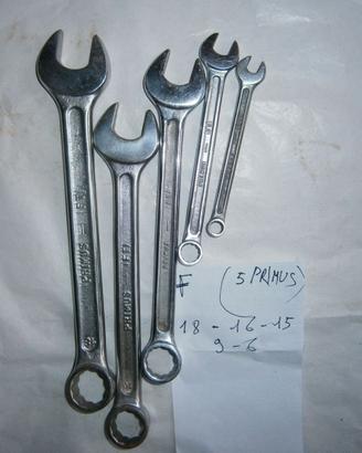 set 5 Chiavi combinate Primus  FRA.TUR.