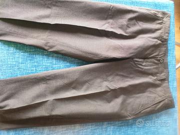 Pantalone elegante in cotone e seta