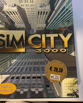 SimCity 3000 PC Italiano Originale 1999 Maxis EA C