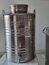Bidone acciaio inox 50 litri con rubinetto