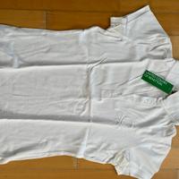 Polo originale Benetton colore bianco taglia s