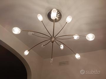 Lampadario a soffitto a 12 bracci