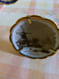 Miniatura mulino a vento porcellana d,arte