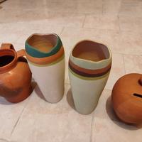 vasi in terracotta n. 3+1 salvadanaio 