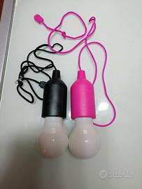 Coppia lampadine a batteria