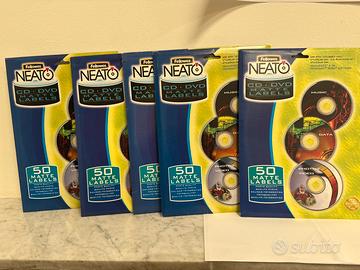 Neato fogli c/2 etichette per DVD/CD