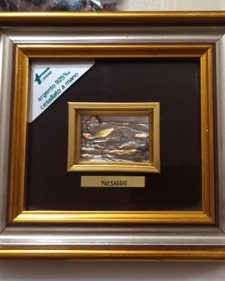 Quadro Paesaggio Argento 925 