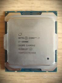 i7 6800k CPU 12 threads
