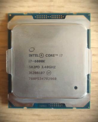 i7 6800k CPU 12 threads