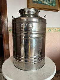 Fusto acciaio inox 18/10 Sansone 50 litri