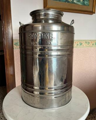 Fusto acciaio inox 18/10 Sansone 50 litri