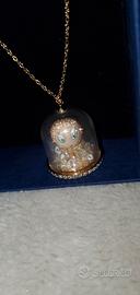 RARE Swarovski Erika Snow Globe Necklace 
