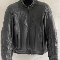 Giacca moto SPIDI in pelle nera, taglia 50