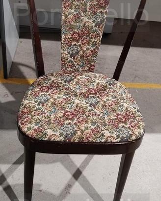 Codice: 256794 SET 4 SEDIE IN LEGNO MOGANO CON SE