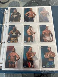 Album pieno di carte WWE primi anni 2000