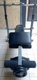 Panca multifunzione Fassi e bilanciere 155 cm.