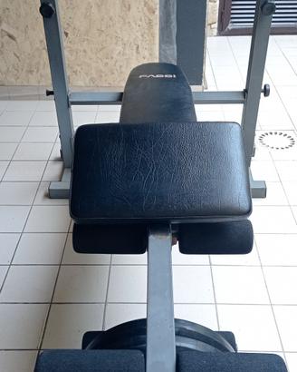 Panca multifunzione Fassi e bilanciere 155 cm.