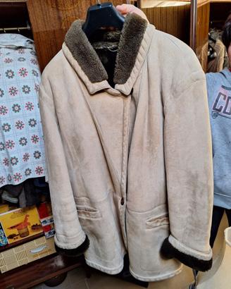 GIACCA VINTAGE IN MONTONE DA DONNA BEIGE -TAGLIA L