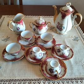 Servizio da tè o caffè in porcellana anni '50