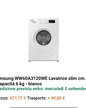 Lavatrice Samsung slim
