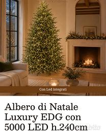 Albero di natale EDG Luxury  5000 led h 240 cm