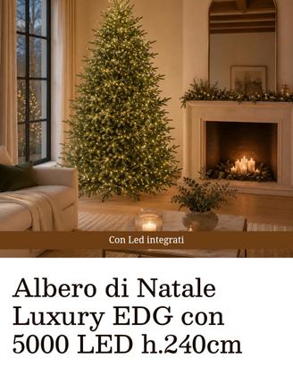 Albero di natale EDG Luxury  5000 led h 240 cm