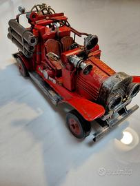 Raro Modellino Camion Pompieri Vintage
