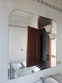 Specchio vintage anni ’60 con applique integrate –