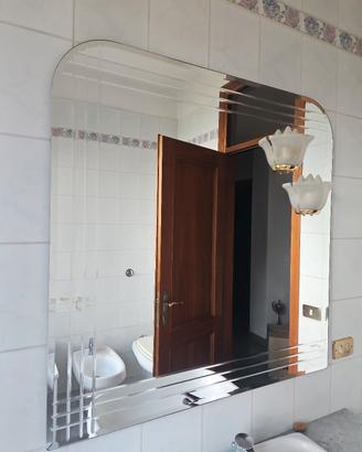 Specchio vintage anni ’60 con applique integrate –